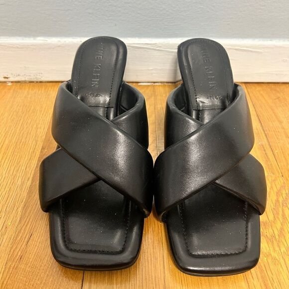 Black Wedge Sandals - Picture 2 of 4